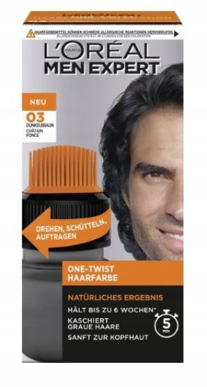 Loreal Men, Farba do włosów 03, 1 sztuka