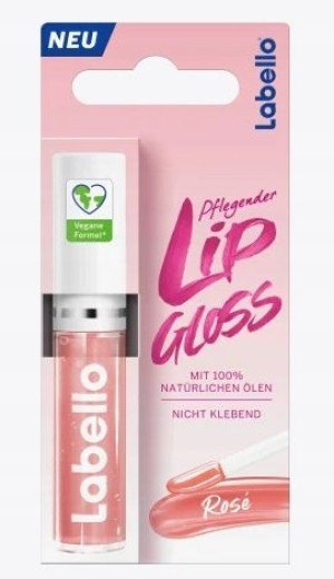 Labello, Lip Gloss, Błyszczyk, rose 5,5ml