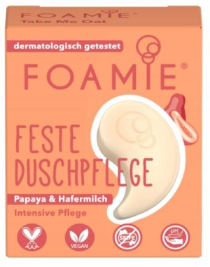 Foamie, Żel pod prysznic w kostce, papaja, 20g