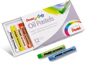 Pastele olejne 12 kolorów Pentel