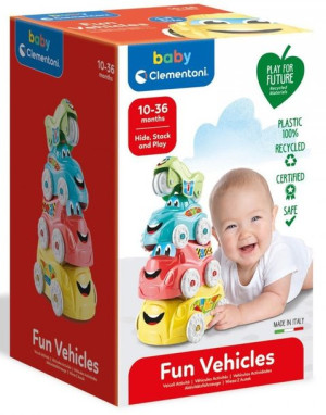 Clementoni Baby Wieża Z Autek Wesołe Pojazdy