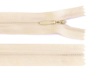 Zamek spiralny kryty 3mm, 25 cm kremowy