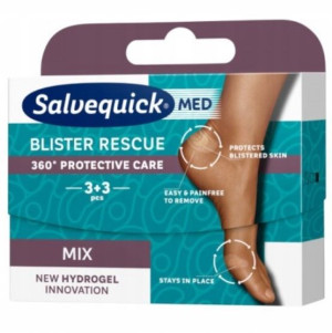 Salvequick Blister Rescue MIX Pęcherze, 6 sztuk
