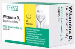 Witamina D3 1000 IU 60 kapsułek
