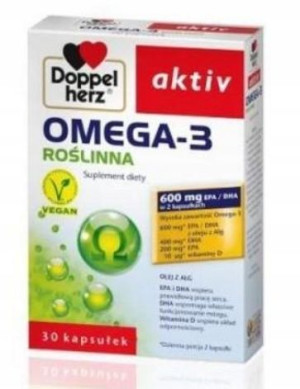 Doppelherz aktiv Omega-3 Roślinna, 30 kapsułek