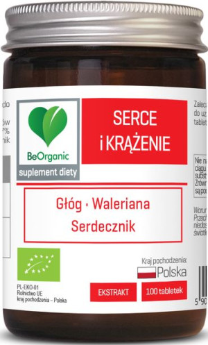 Tabletki Wspomagające Serce I Krążenie (Głóg, Waleriana, Serdecznik) Bio 10