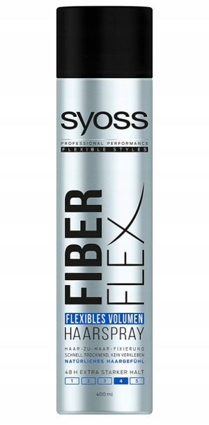 Syoss, Fiber flex, Lakier do włosów, 400 ml