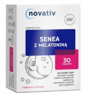 Novativ Senea z melatoniną, 30 tabletek
