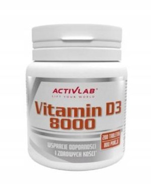 Vitamin D3 8000, 200 tabletek
