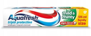 Aquafresh, Pasta do zębów, Mild&mint, 125 ml