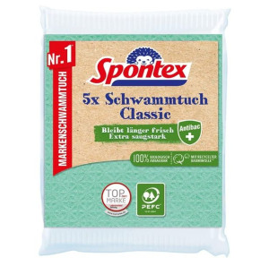 Spontex, Classic, Ściereczki, 5 sztuk