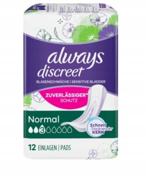Always, Normal, Wkładki, 12 sztuk