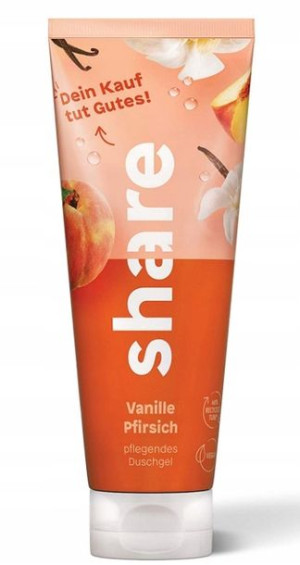 Share, Vanilla & Peach Żel pod prysznic, 250ml