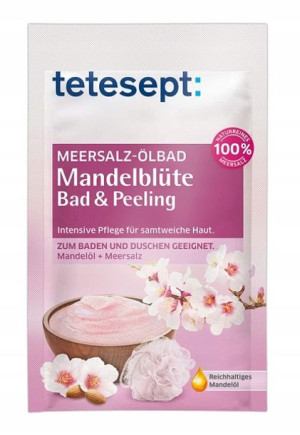 Tetesept, Sól do kąpieli, kwiat migdałów, 65g