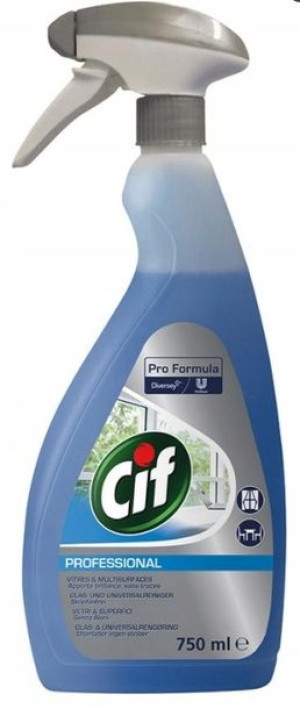 Cif, Spray czyszczący powierzchnie szklane, 750 ml