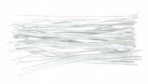 Druciki kreatywne białe 30 cm, 40 sztuk