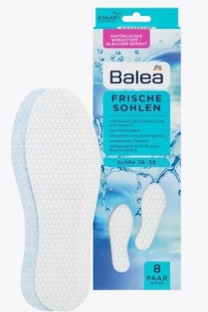 Balea, Wkładki białe, 36-38, 8 par