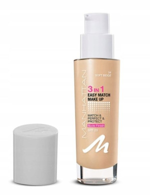 Manhattan, Podkład, SPF20, Soft Beige 34, 30ml