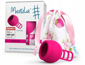 Merula, Kubeczek menstruacyjny, różowy, 1 sztuka