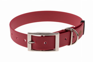 Obroża wodoodporna 4WILD 25 mm S / M 28 - 38 cm - Bordowy