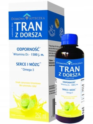 Tran z dorsza cytryna-limonka, 250 ml