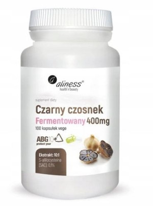 Aliness, Czarny Czosnek Fermentowany 400mg 100kaps