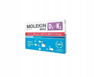 Molekin D3 + K2 MAX, 30 tabletek