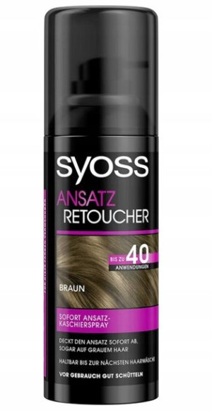 Syoss, Spray koloryzujący, brąz, 120 ml