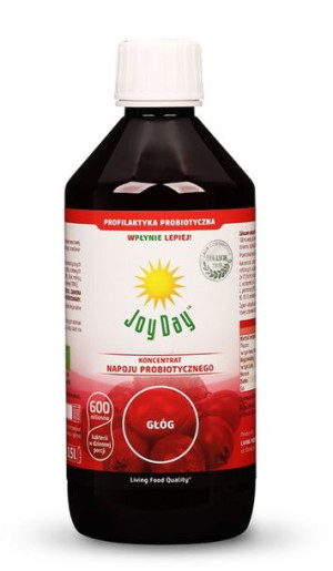 Napój probiotyczny JOY DAY Głóg Living Food (0,5l)