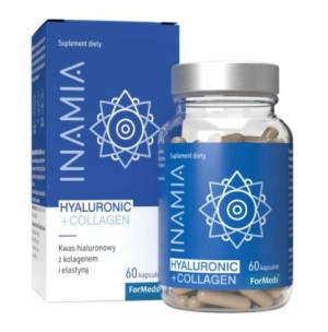 Bicaps, Inamia Hyaluronic + Collagen, 60 kapsułek