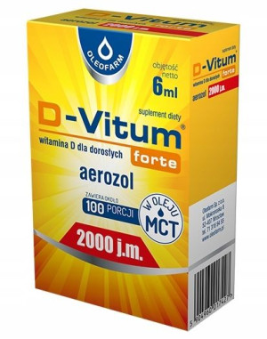 D-Vitum Forte 2000 j.m. aerozol, 6 ml