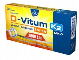 D-Vitum Forte 2000 j.m.K2, 30 kapsułek