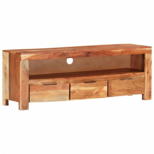 Szafka pod telewizor, 110x30x40 cm, lite drewno akacjowe