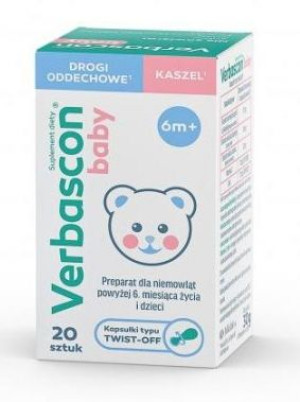 Verbascon Baby, 20 kapsułek twist-off