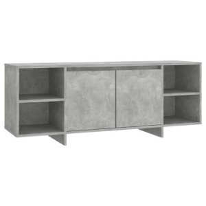 Szafka TV, szarość betonu, 130x35x50 cm, płyta wiórowa