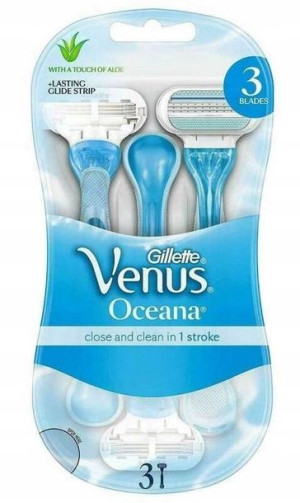 Gilette, Venus Oceana, Maszynki do golenia, 3 szt