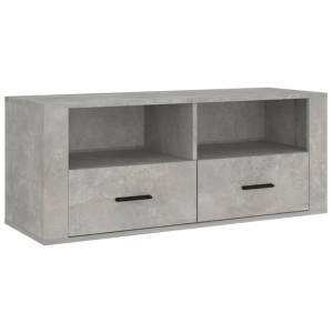 Szafka pod TV, szarość betonu, 100x35x40 cm