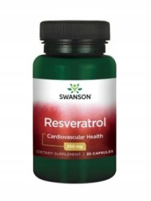 Swanson, Resveratrol 250mg, 30 kapsułek