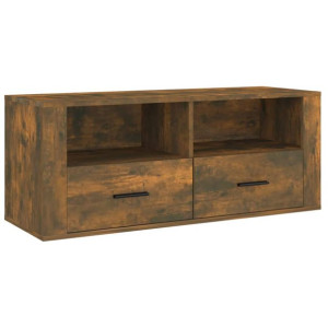 Szafka pod telewizor, przydymiony dąb, 100x35x40 cm