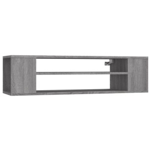 Wisząca szafka pod TV, szary dąb sonoma, 100x30x26,5 cm