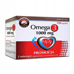 Omega-3 1000 mg 25% Gratis 120 kapsułek