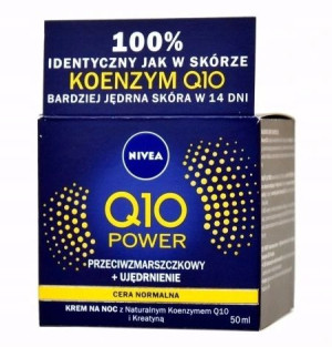 Nivea, Q10 Power Przeciwzmarsz. krem na noc, 50ml