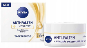 Nivea, Przeciwzmarszczkowy krem 55+, 50 ml