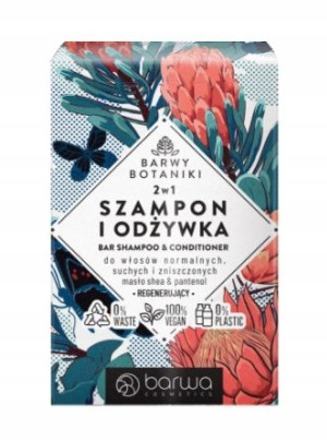 Barwy Botaniki Szampon i Odżywka 2w1 w kostce 100g