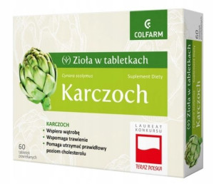 Zioła w tabletkach Karczoch 60 tabletek
