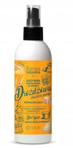 Barwa Naturalna, Odżywka drożdżowa w sprayu, 200ml