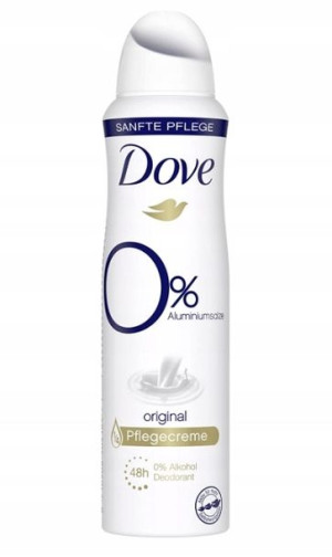 Dove, Orginal, Antyperspirant, 0% aluminium, 150ml
