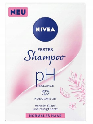Nivea, Szampon w kostce z mleczkiem kokosowym, 75g