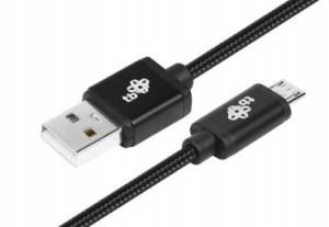 TB, Kabel USB-Micro USB 1.5 m, czarny sznurek