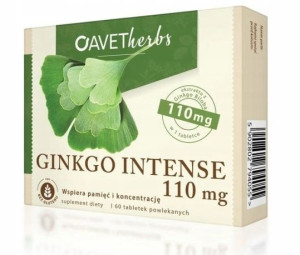 Ginkgo Intense 110mg, 60 tabletek